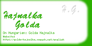 hajnalka golda business card